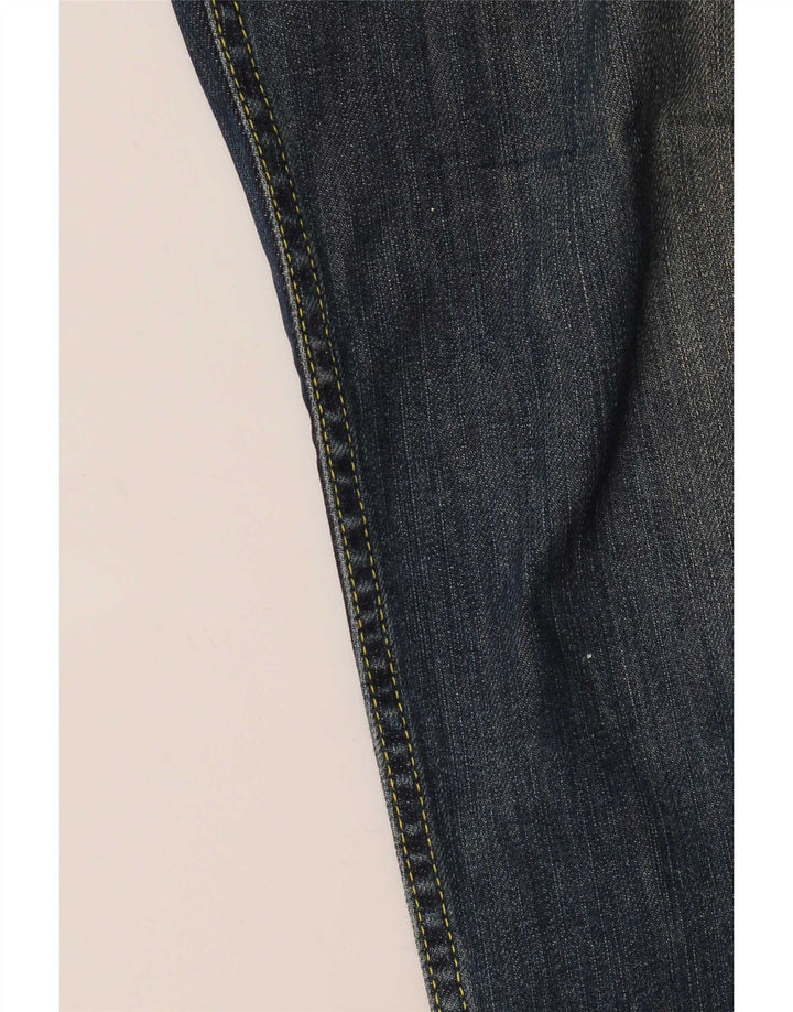 Dondup Damen Slim Jeans W33 L33 Marineblaue Baumwolle