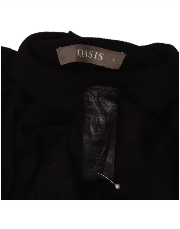 Oasis Rollkragenpullover für Damen, Gr. 10, Größe S, Schwarz, Viskose