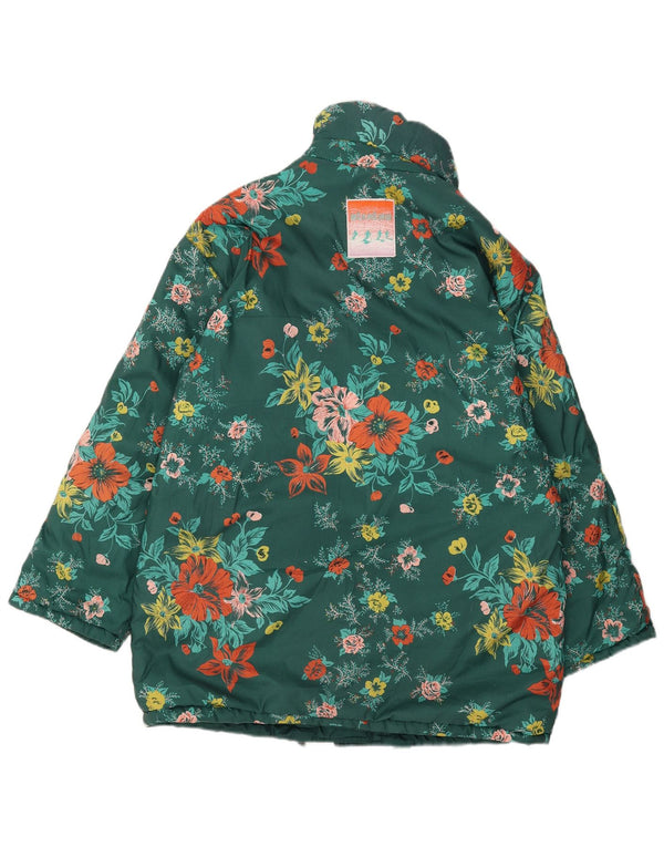 Stratos Damen Wende-Skijacke EU 44 XL Grün geblümtes Polyester