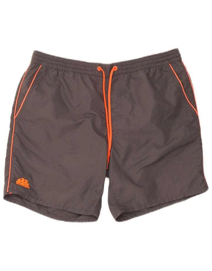 Sundek Herren-Sportshorts, großes graues Nylon