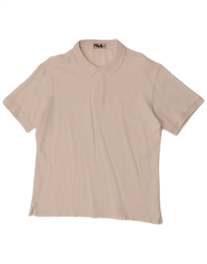 Fila Herren Poloshirt Mittelweiß