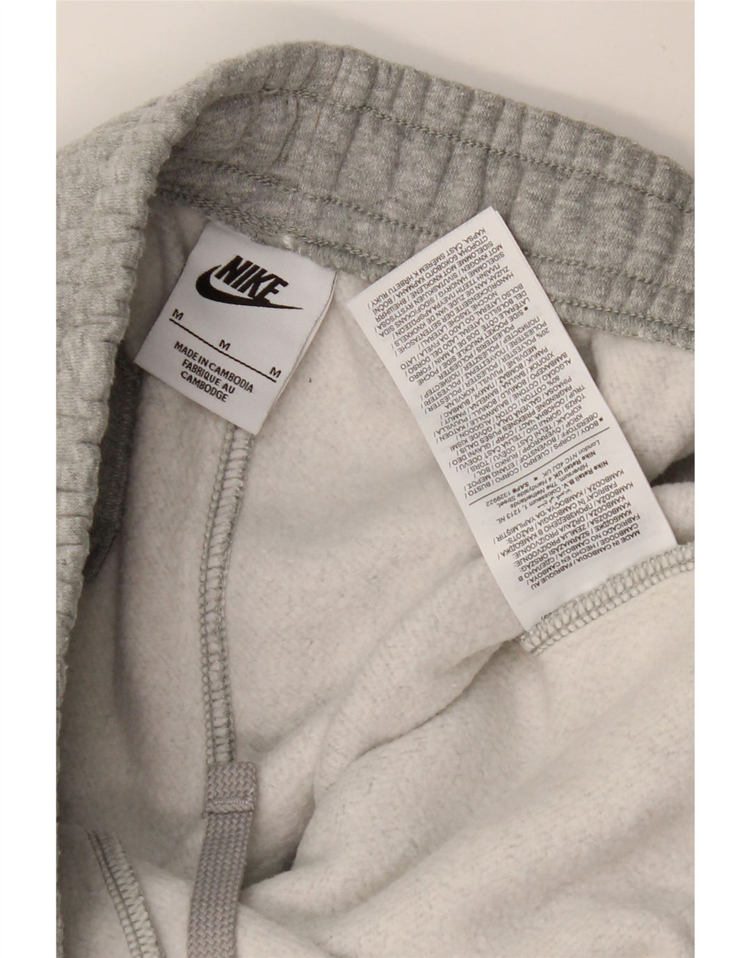 NIKE Herren-Trainingshose, Jogginghose, mittelgrau gefleckte Baumwolle