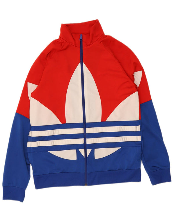 Adidas Jungen-Trainingsanzug-Top-Jacke, 13–14 Jahre, mehrfarbig, Farbblock