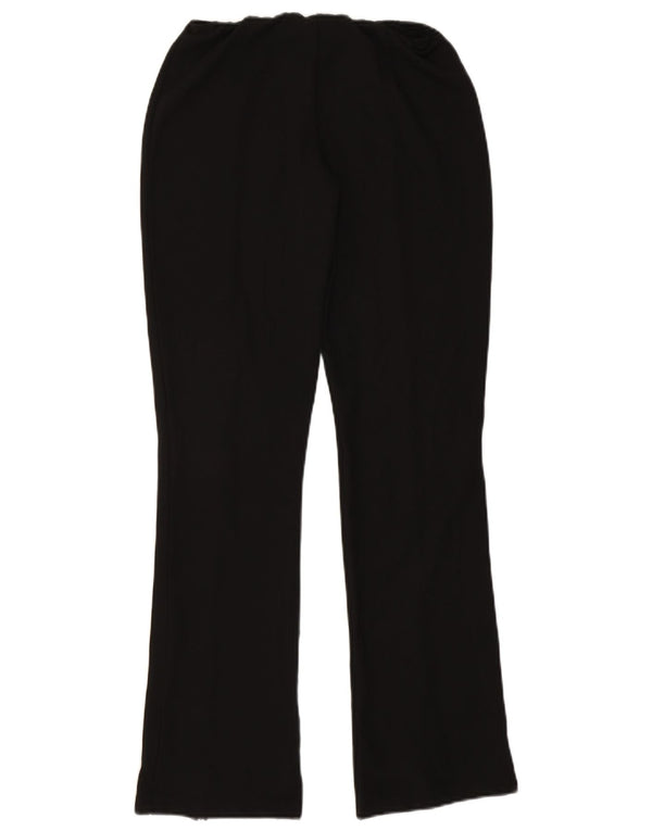 Topshop Damen Bootcut Freizeithose UK 10 Small W26 L32 Schwarz Klassisch