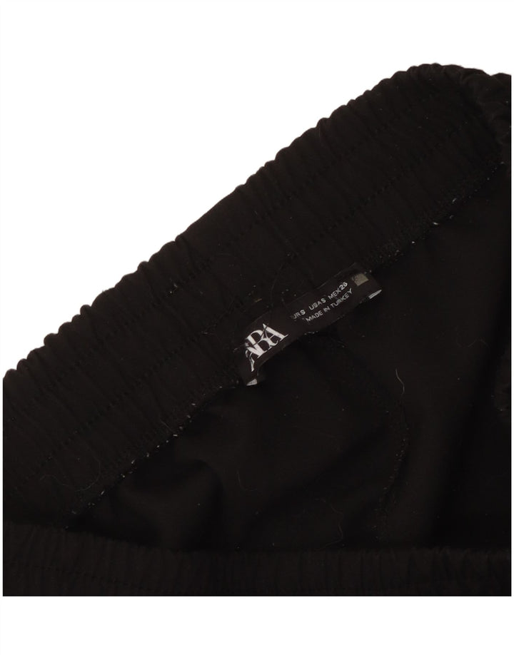 Zara Damen Cargo-Trainingshose, Jogginghose, Gr. 8, Schwarz