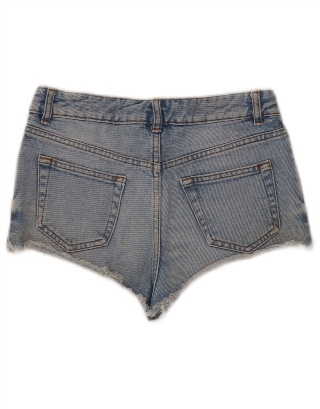 Topshop Damen Jeansshorts W26 Small Blau Baumwolle