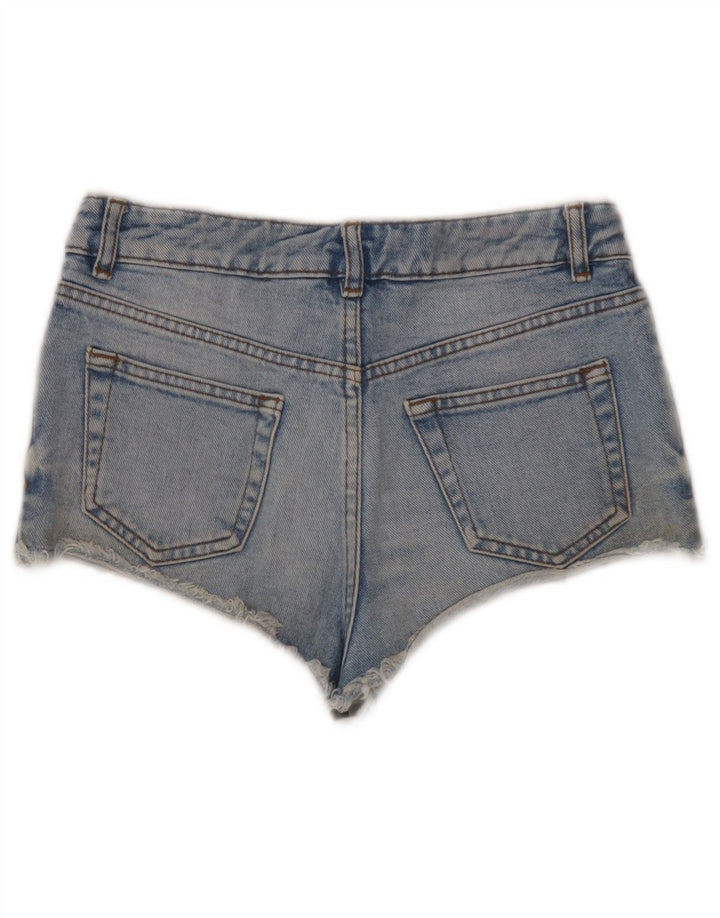 Topshop Damen Jeansshorts W26 Small Blau Baumwolle