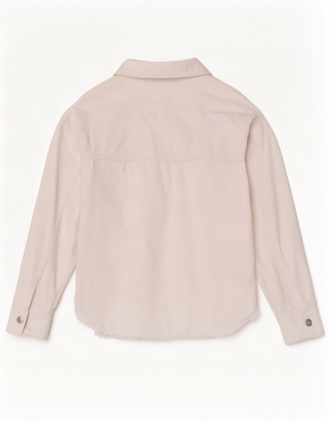 Zara Damen Übergroßes Jeanshemd UK 6 XS Weiße Baumwolle