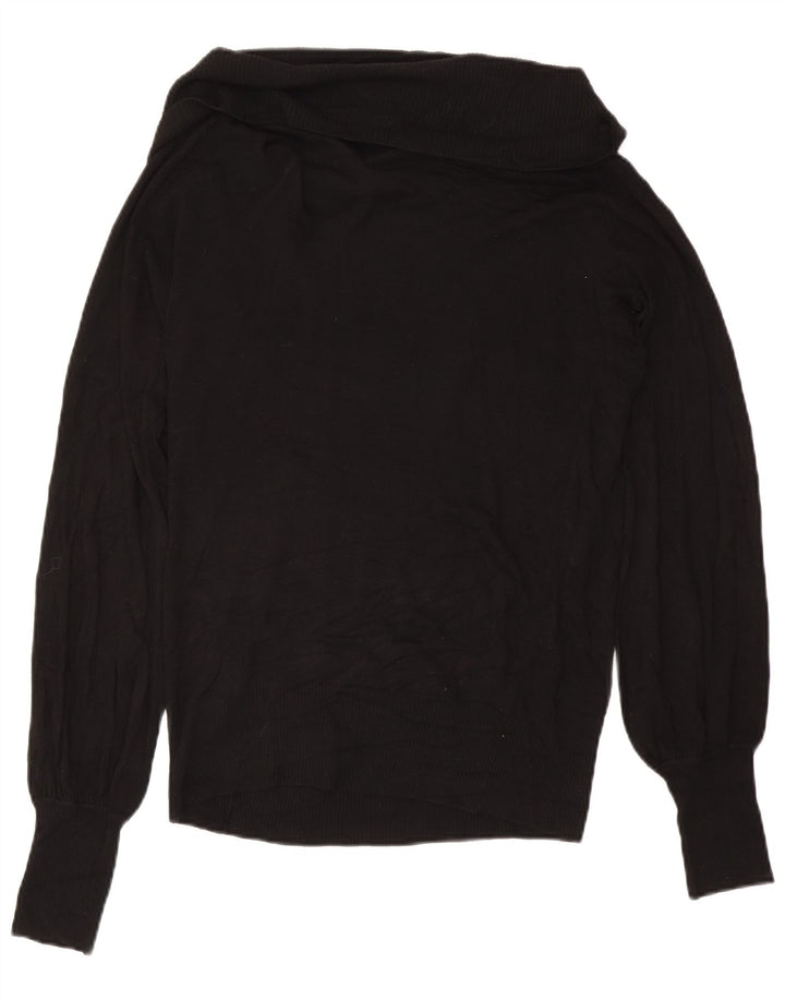 Ted Baker Rollkragenpullover für Damen, Größe 3, mittlere schwarze Viskose