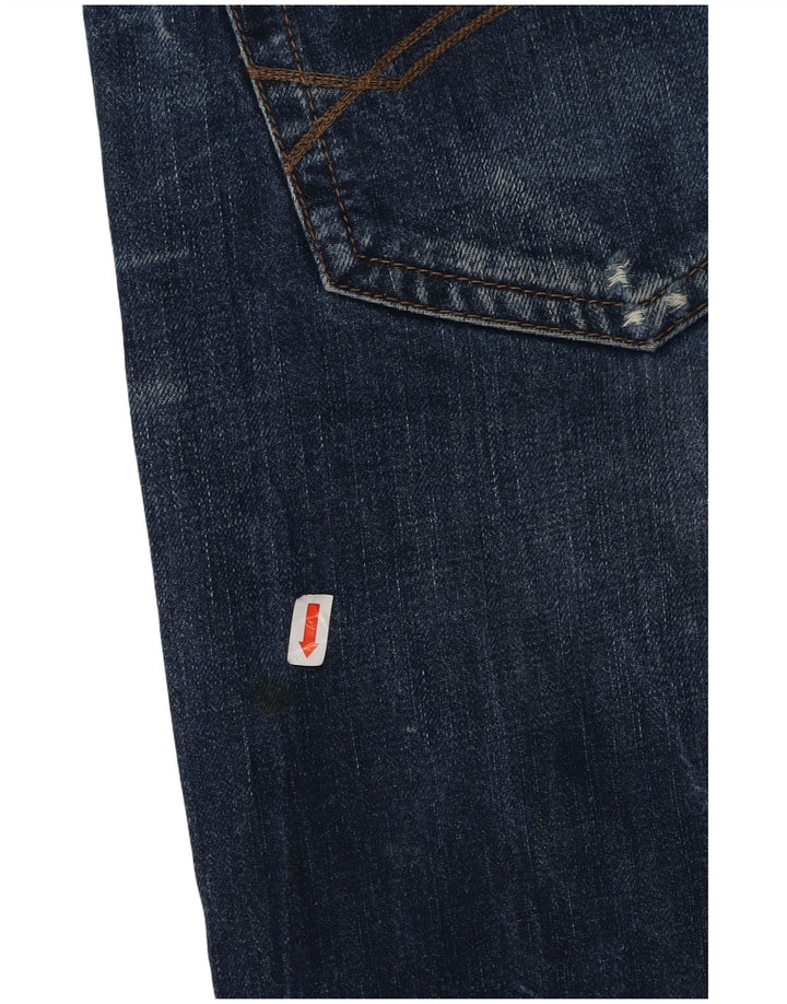 TOMMY HILFIGER Herren Ryder Distressed Straight Jeans W34 L34 Blaue Baumwolle
