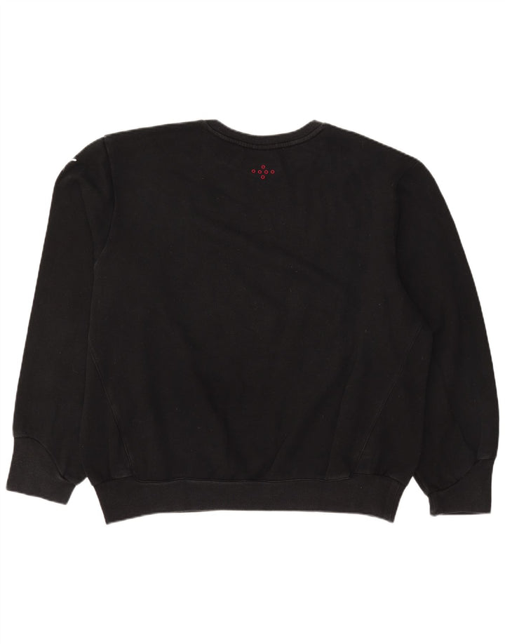 PUMA Herren Grafik-Sweatshirt-Pullover, groß, schwarze Baumwolle