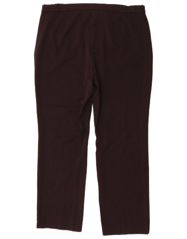 Marks & Spencer Damen-Freizeithose mit hoher Taille, UK 16, Größe L, W38, L30, Schwarz