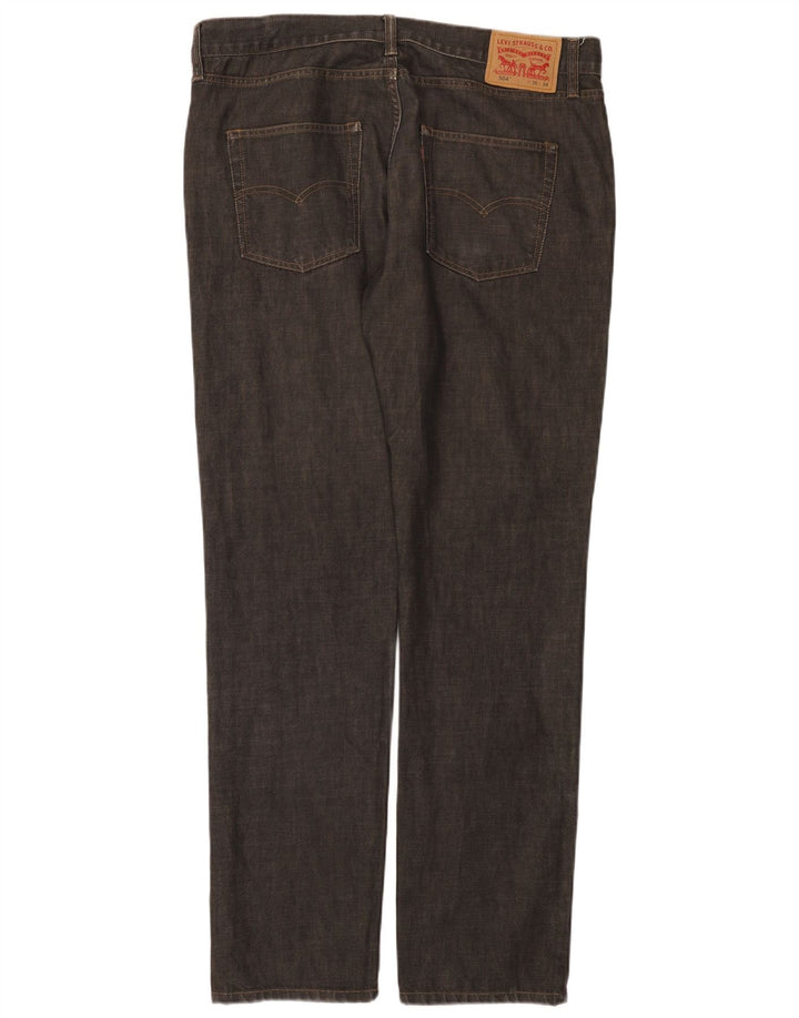 Levi's Herren 504 Straight Jeans W36 L34 Grau