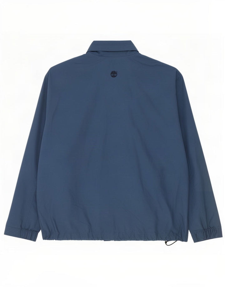 Timberland Herren Regenjacke UK 38 Medium Marineblau Baumwolle