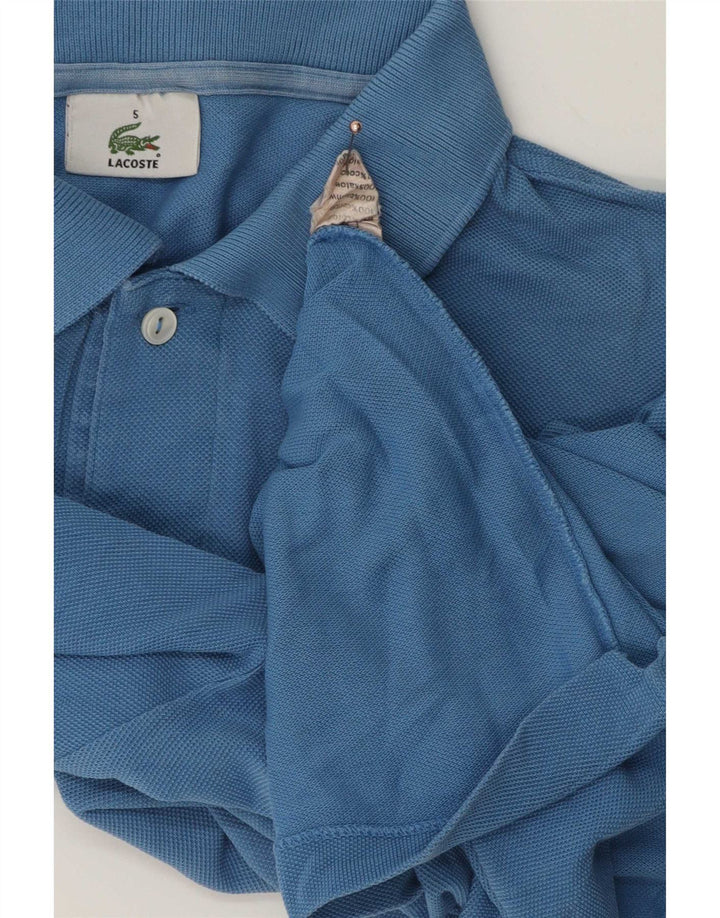 Lacoste Herren-Poloshirt, Größe 5, groß, blaue Baumwolle