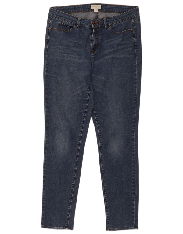 Monsoon Damen Skinny Jeans UK 14 Large W32 L30 Blaue Baumwolle