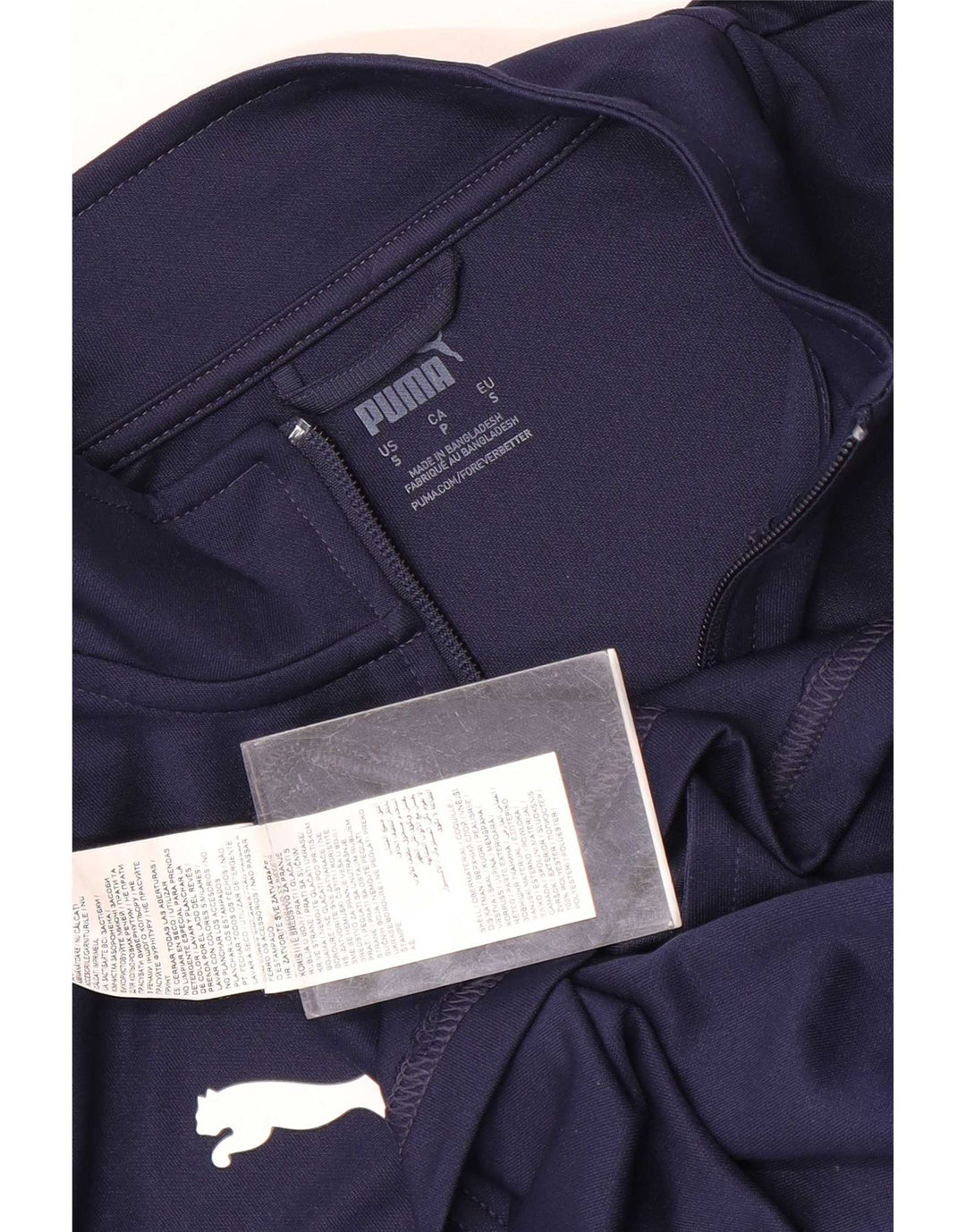 Puma Herren-Trainingsanzugoberteil mit Grafik, Größe S, Marineblau, Polyester