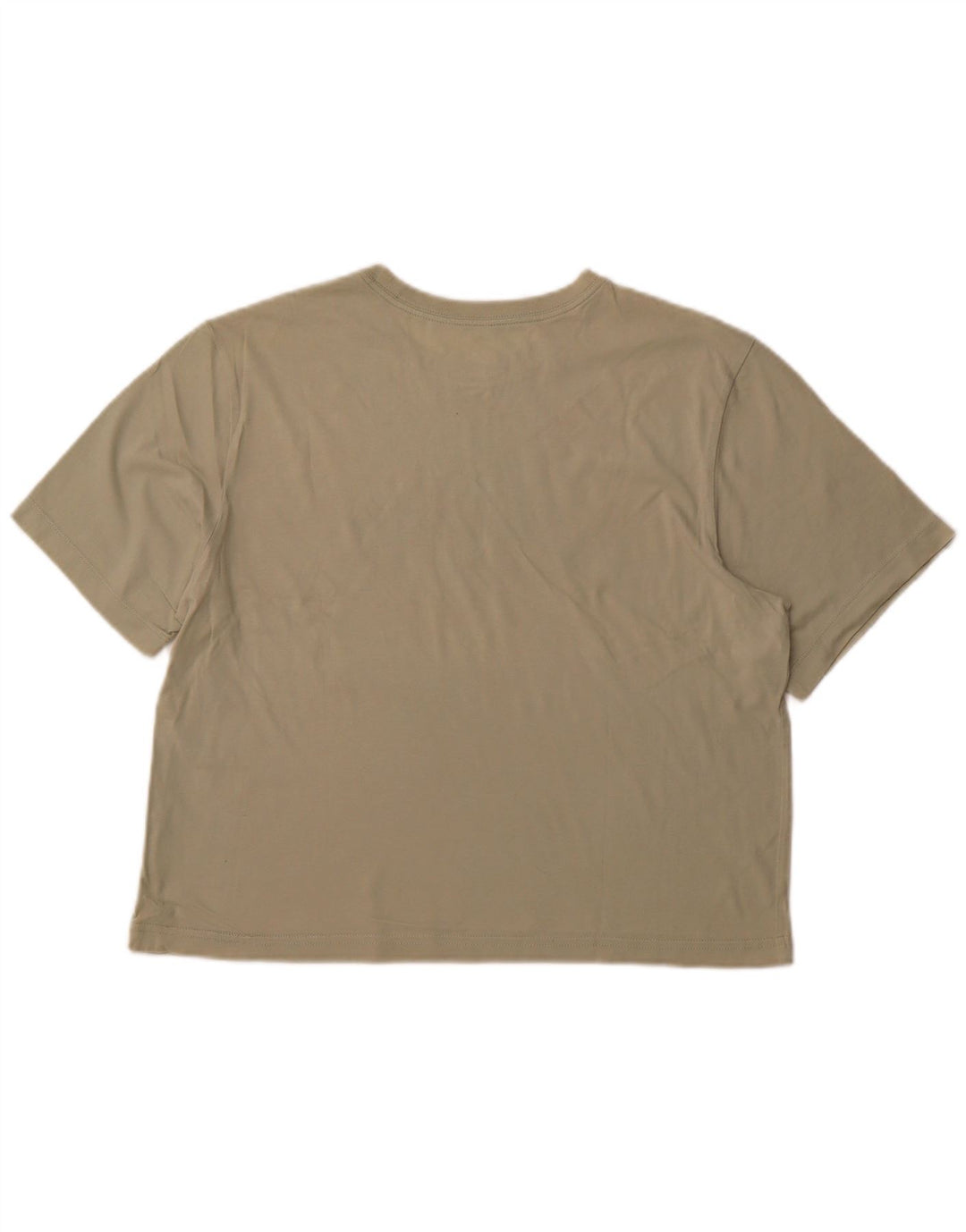 NIKE Damen Crop Graphic T-Shirt Top UK 14 Mittelgrün