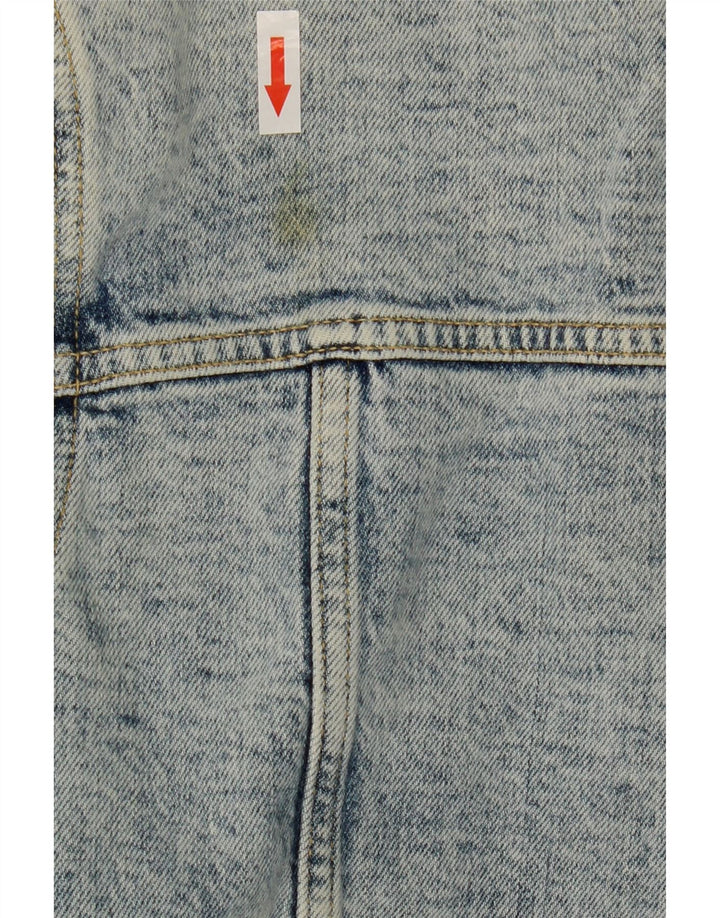 Fat Face Damen Jeansjacke UK 18 XL Blaue Baumwolle