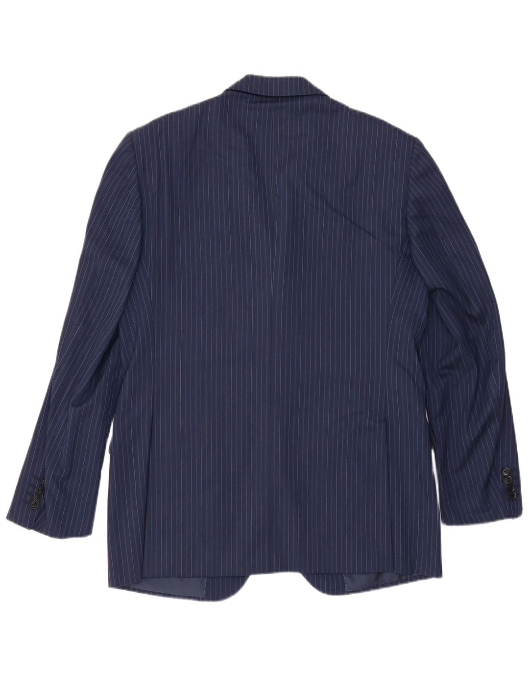 Pal Zileri Herren-Blazer mit 3 Knöpfen, IT 50, groß, marineblau, Nadelstreifen