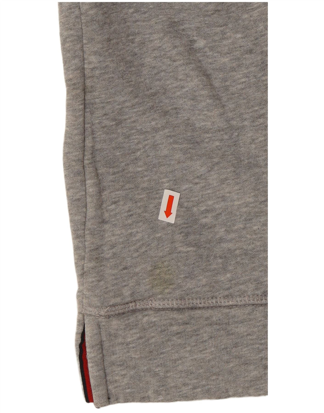 TOMMY HILFIGER Damen Übergroßer grafischer Kapuzenpullover UK 14 Mittelgrau