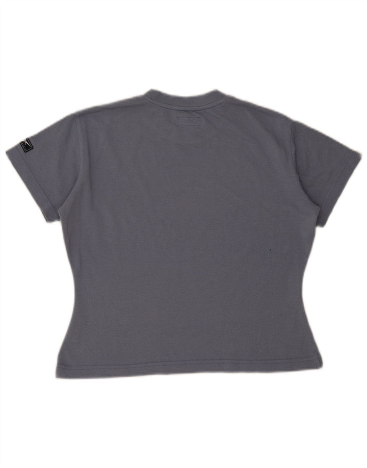 Reebok Damen Crop T-Shirt Top UK 10 Small Grau