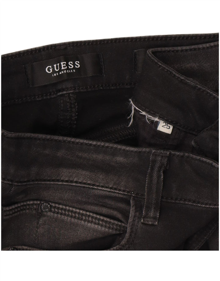 Guess Damen Curvy X Mid Rise Skinny Jeans W25 L30 Grau