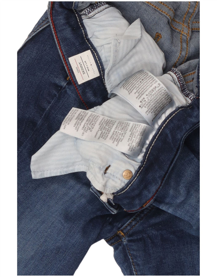 TOMMY HILFIGER Damen Como Skinny Jeans W28 L30 Blaue Baumwolle