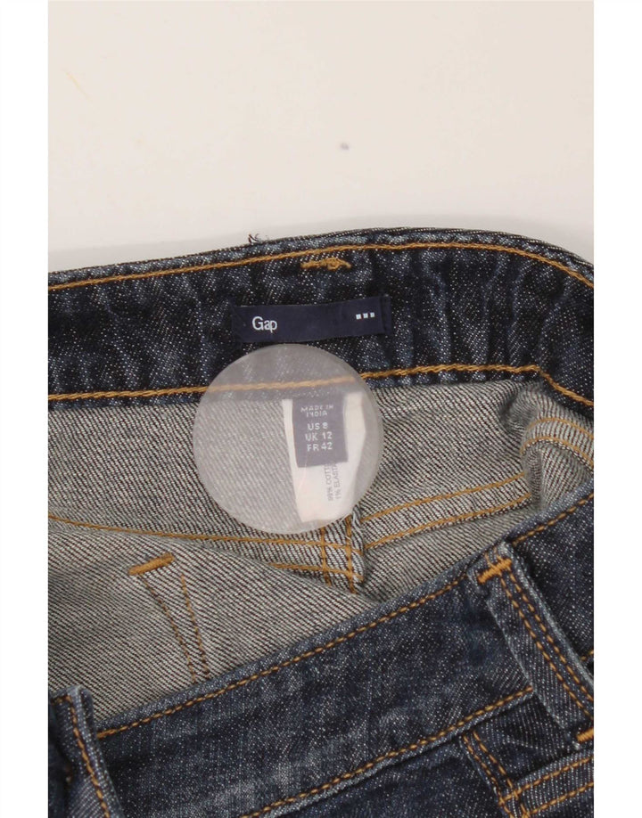 Gap Damen Mini-Jeansrock UK 12 Medium W32 Marineblaue Baumwolle