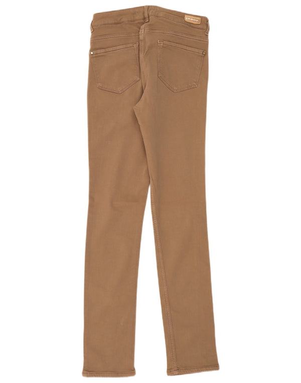 Zara Damen Slim Freizeithose EU 38 Small W28 L31 Beige