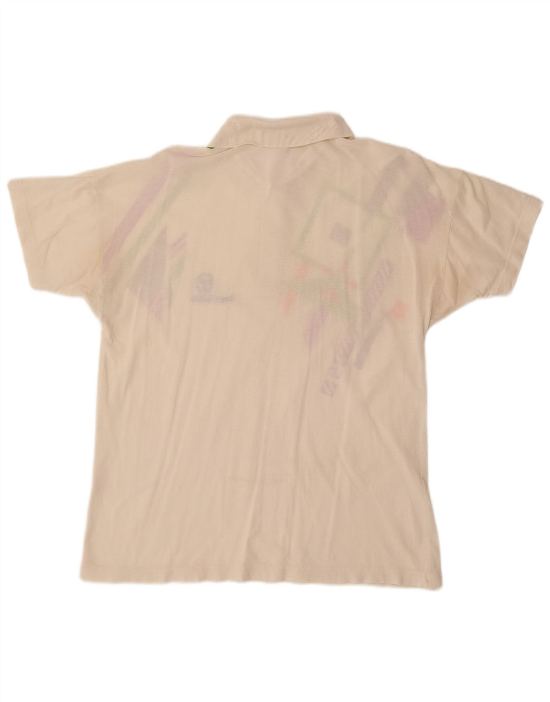 SERGIO TACCHINI Herren Poloshirt EU 50 Medium Off White Geometrische Baumwolle