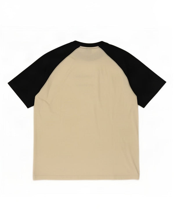 Champion Herren-T-Shirt mit Grafik, Größe S, cremefarbene Blockfarben-Baumwolle