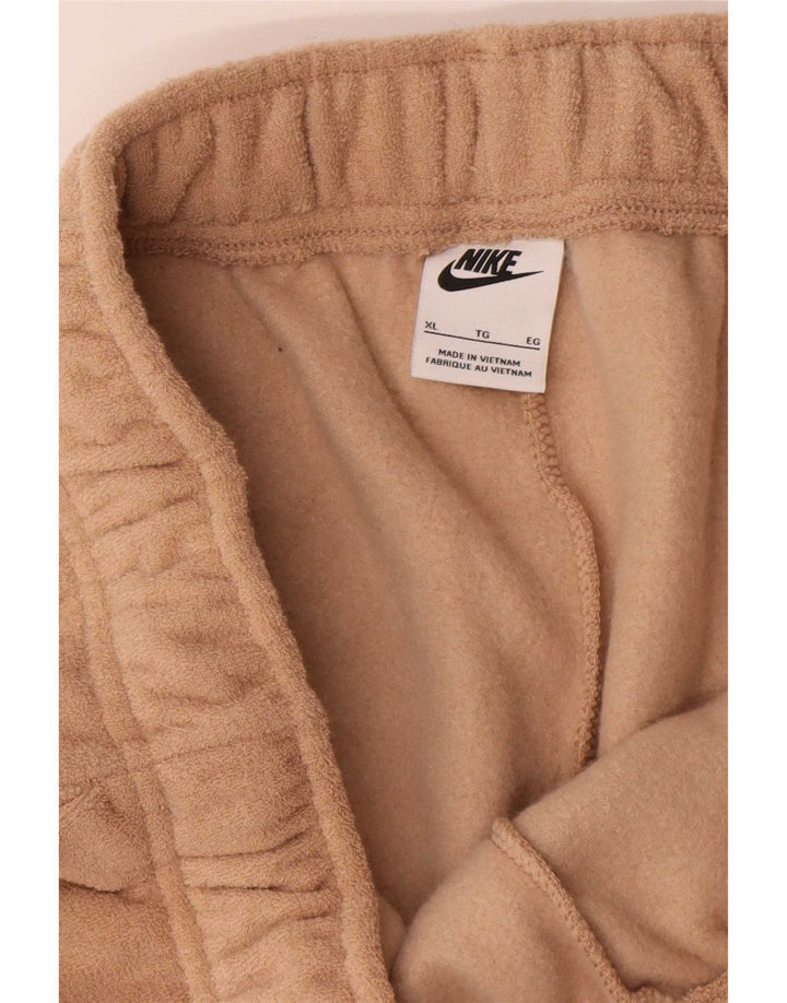 Nike Herren-Trainingshose aus Velours, Jogginghose, XL, Beige, Polyester