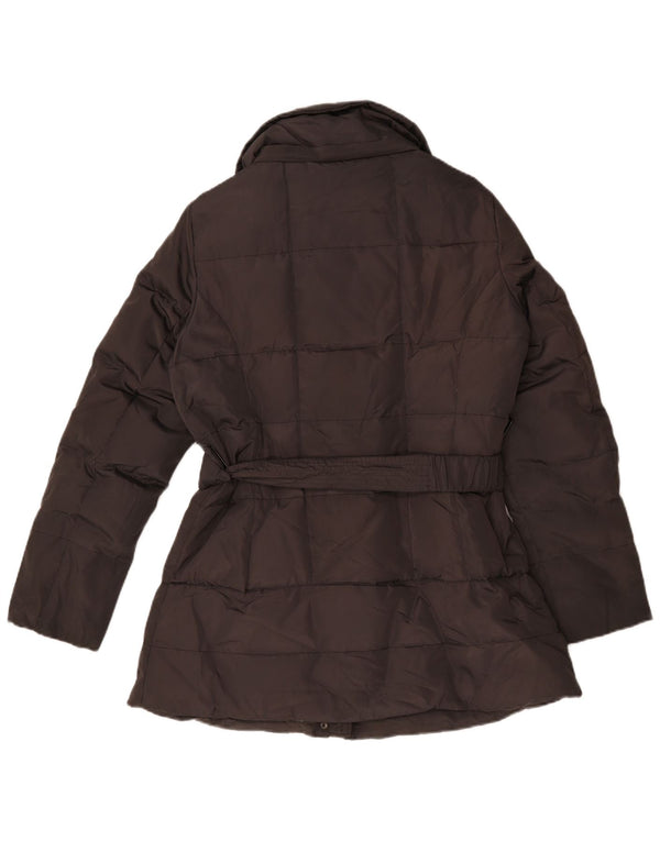Zara Damen Wattierte Jacke UK 18 XL Schwarz Polyester