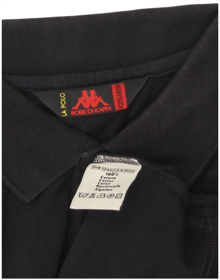 Kappa Herren Poloshirt 3XL Marineblau Baumwolle