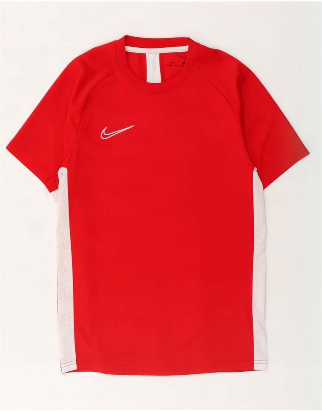 Nike Herren Dri Fit T-Shirt Top Small Rot Colourblock Polyester