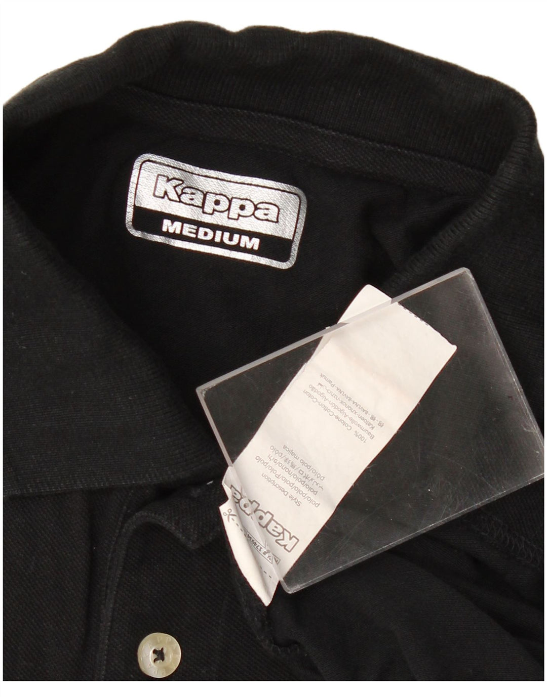 KAPPA Herren Poloshirt Mittelschwarz Baumwolle