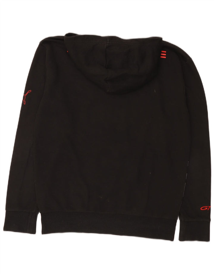 Puma Herren Graphic Hoodie Pullover Small Schwarz Baumwolle