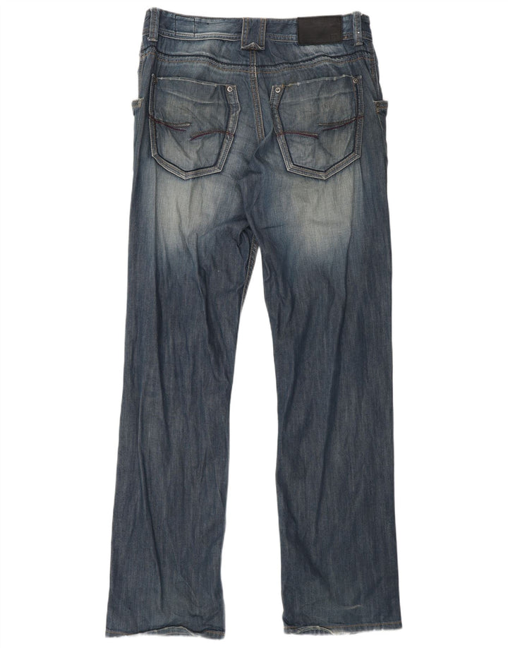 JACK & JONES Herren Straight Jeans W32 L34 Blau