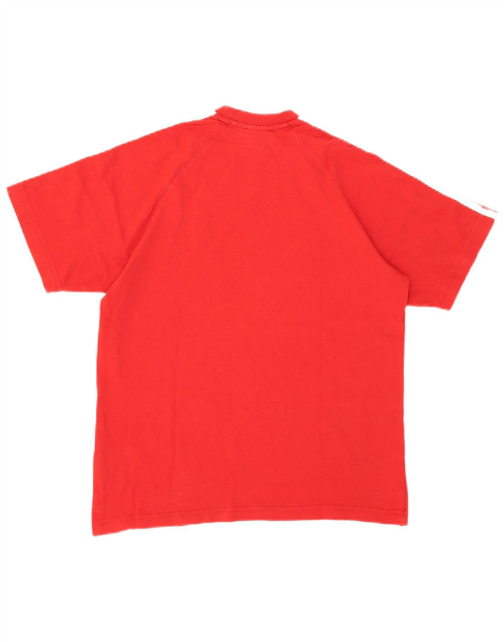 Adidas Herren T-Shirt Top Small Rot Baumwolle