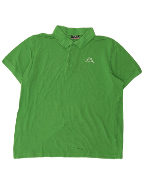 Kappa Herren Poloshirt 2XL Grüne Baumwolle