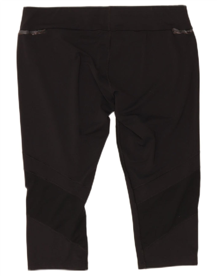Asics Damen Capri-Leggings UK 18 XL Schwarz Polyester