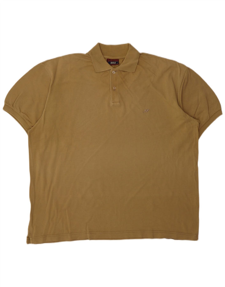 RIFLE Herren Heritage Poloshirt 2XL Beige Baumwolle