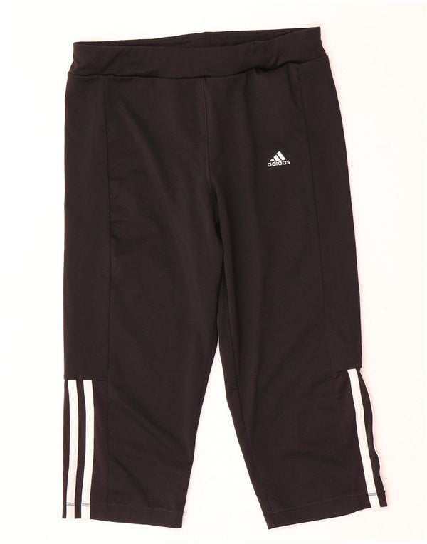 Adidas Jungen Climalite Capri-Trainingshose, 13–14 Jahre, schwarzes Polyester