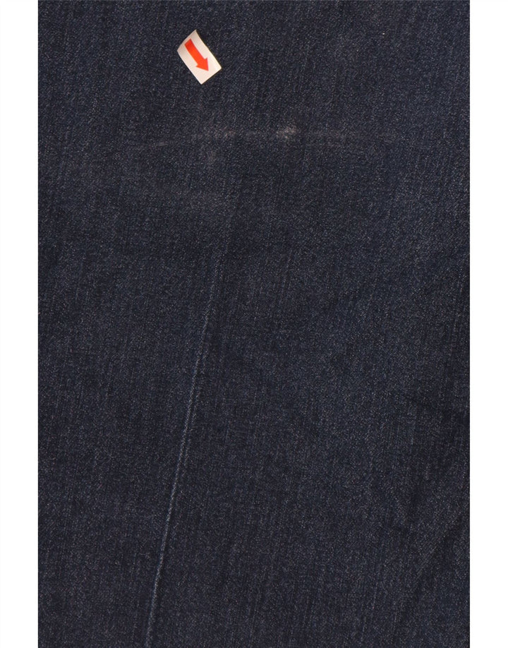 LEE Damen Riders Mid Rise Capri Jeans US 14 Large W34 L19 Marineblau