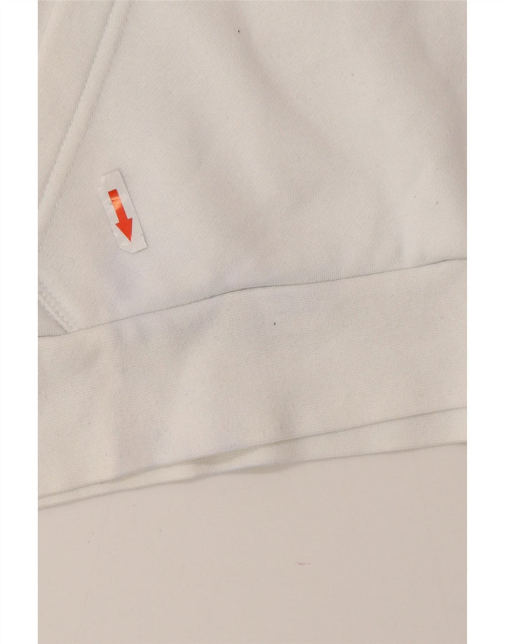 Adidas Herren Kapuzenpullover, Größe S, weiße Baumwolle