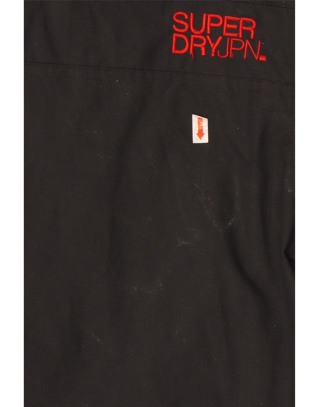 SUPERDRY Damen Windjacke UK 18 XL Schwarzes Nylon