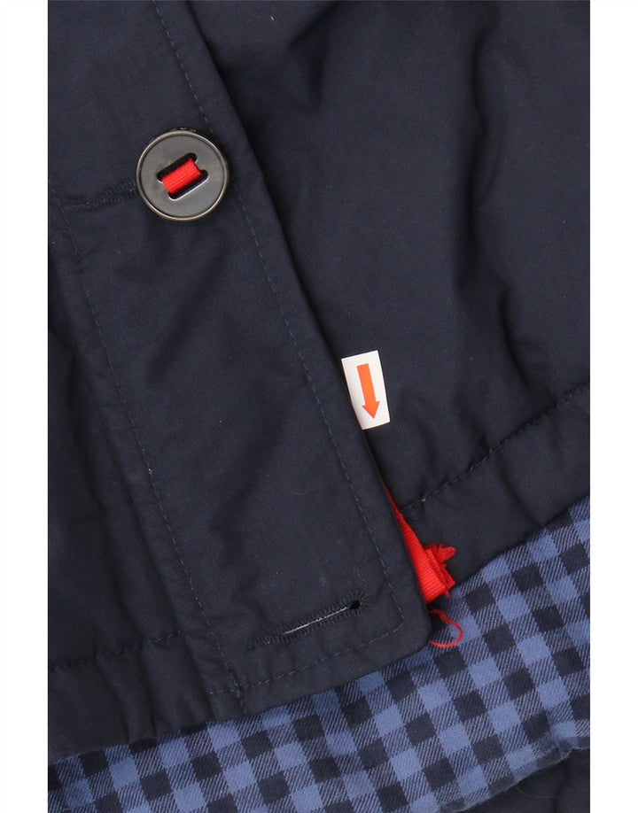 Fat Face Damen-Parka mit Kapuze, UK 14, mittelmarineblaues Nylon