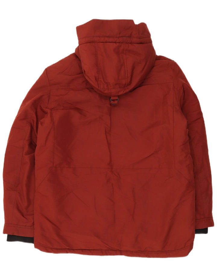 Marks & Spencer Herren Parka mit Kapuze, gepolstert, Größe 40, Burgunderrot, Winter