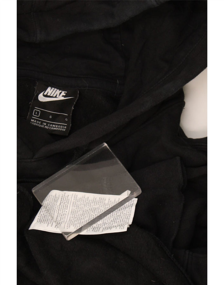 Nike Herren Kapuzenpullover, groß, aus schwarzer Baumwolle